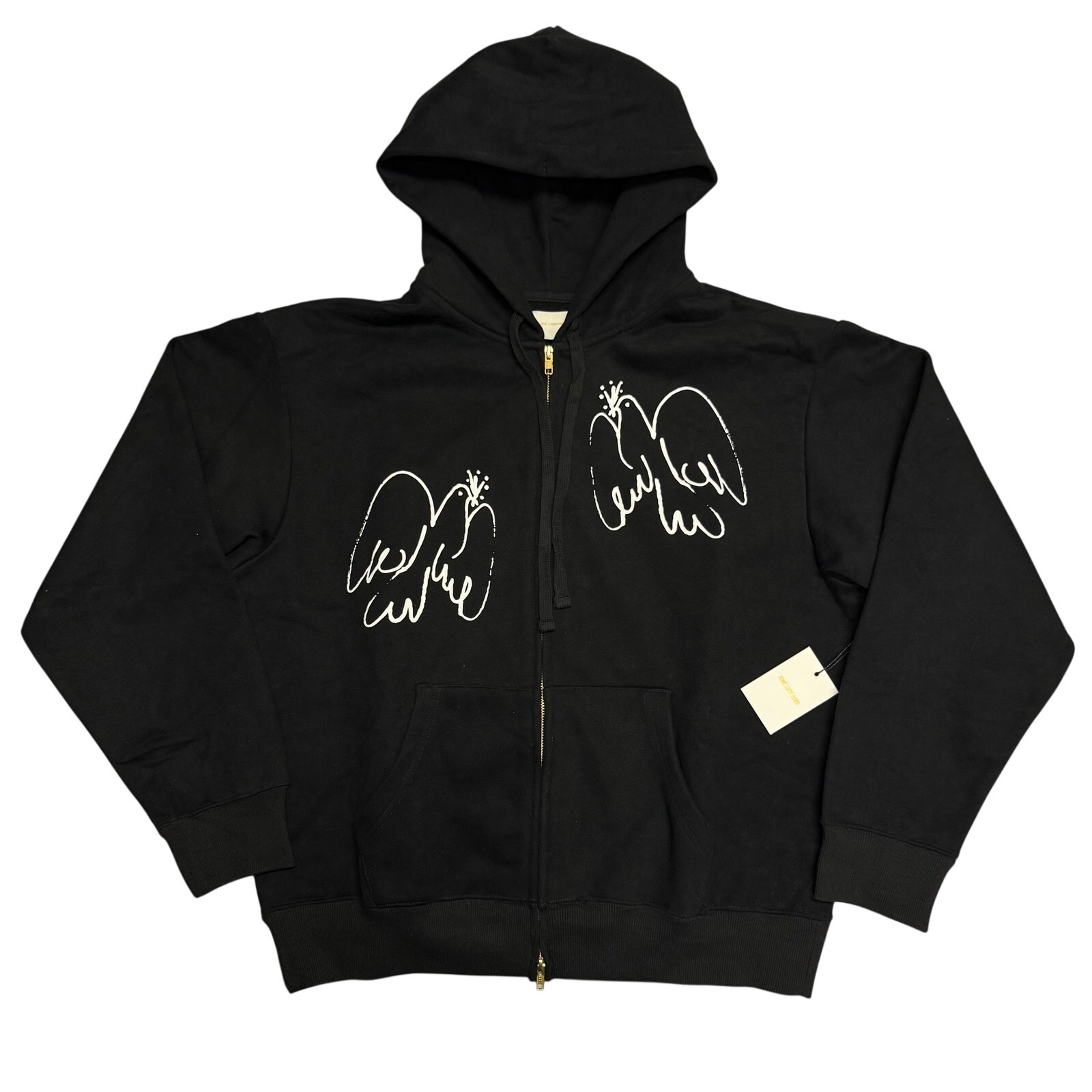 Aime Leon Dore Doves Full Zip Up Hoodie Black M